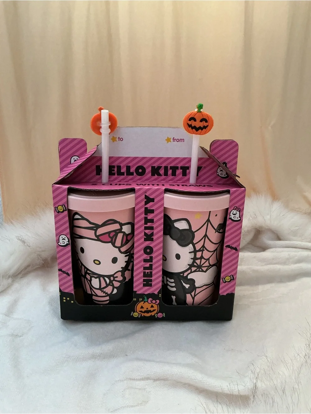 Hello Kitty Pink Halloween Party Cups - 2-Pack